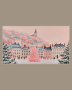 Video of the Pastel Village Pink Tree Frame TV art in a room