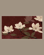 Video of the Burgundy Blossom Branches Frame TV art in a room