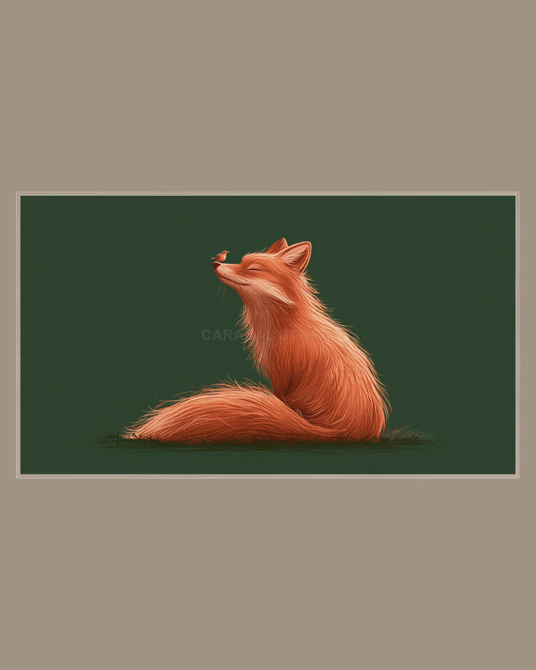 Video of the Fox and Robin Frame TV art in a room