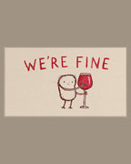 Video of the Worried Wine Doodle Frame TV art in a room