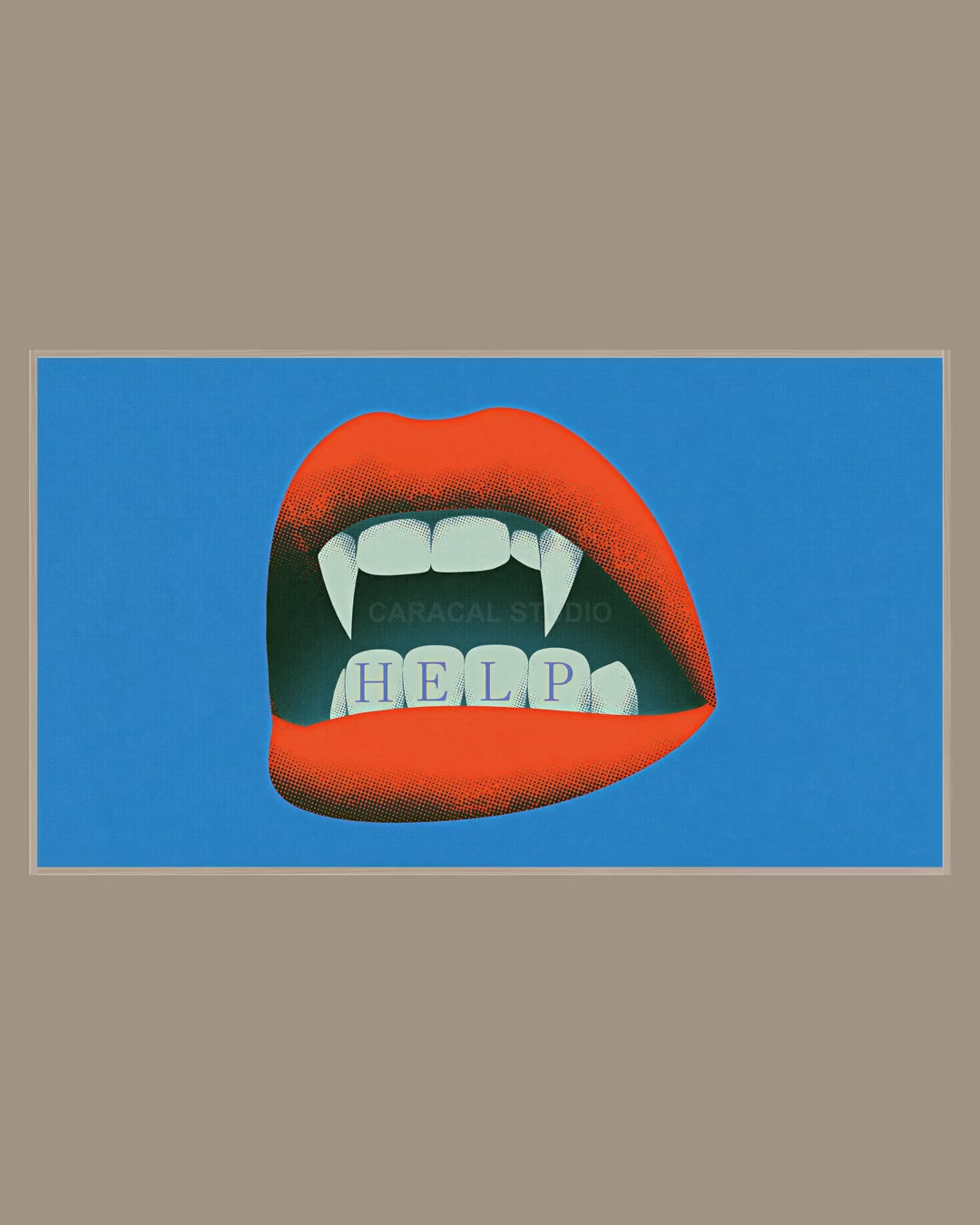 Video of the Vampire Fangs Help Frame TV art in a room
