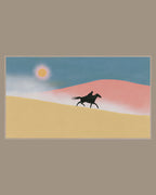Video of the Desert Dune Rider Frame TV art in a room