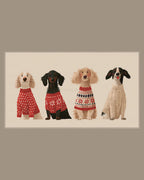 Video of the Knit Sweater Dogs Frame TV art in a room