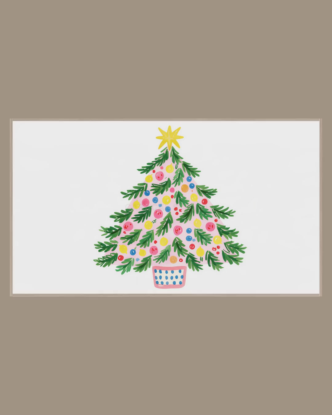 Video of the Potted Ornament Tree Frame TV art in a room