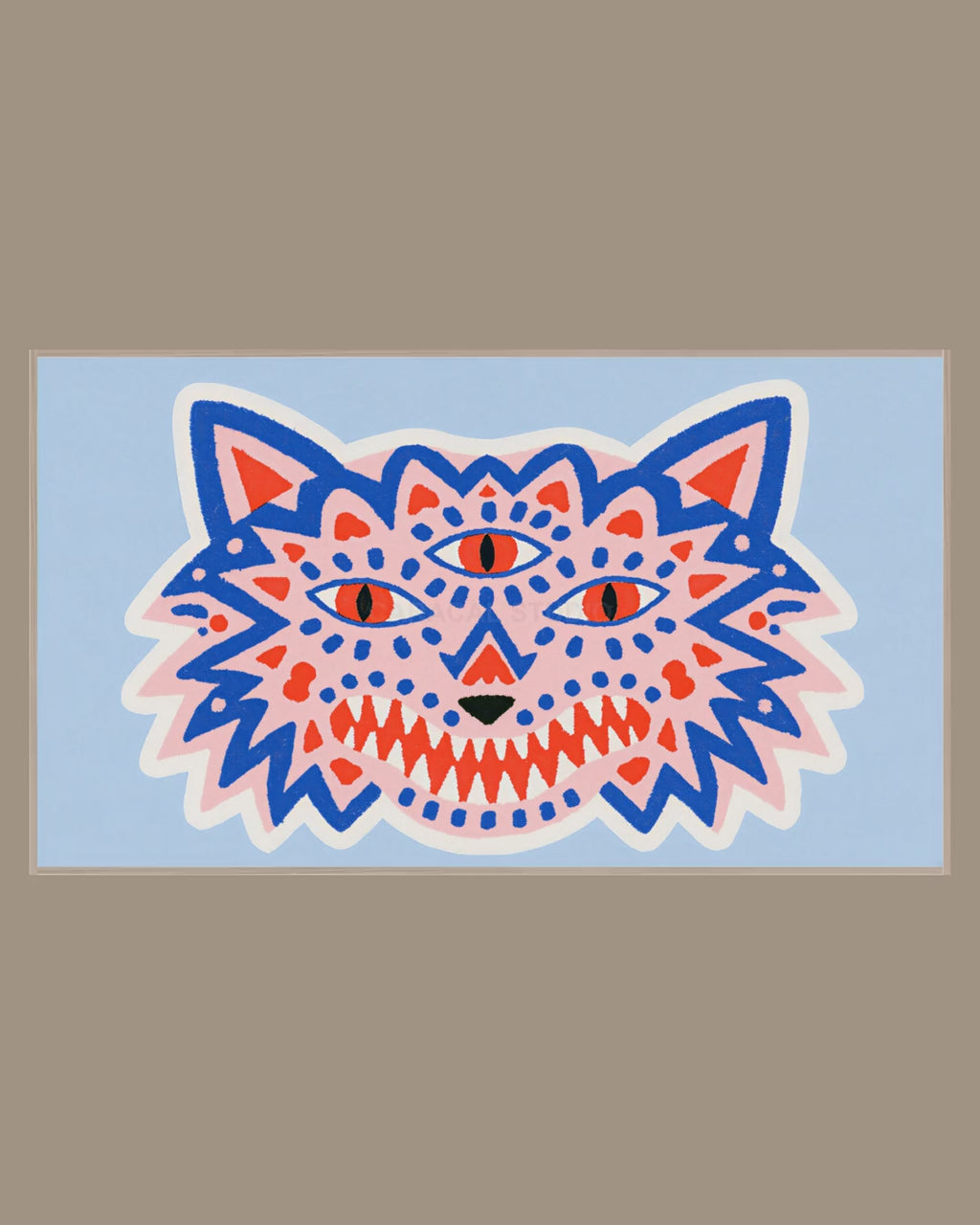Video of the Three-Eyed Wolf Frame TV art in a room