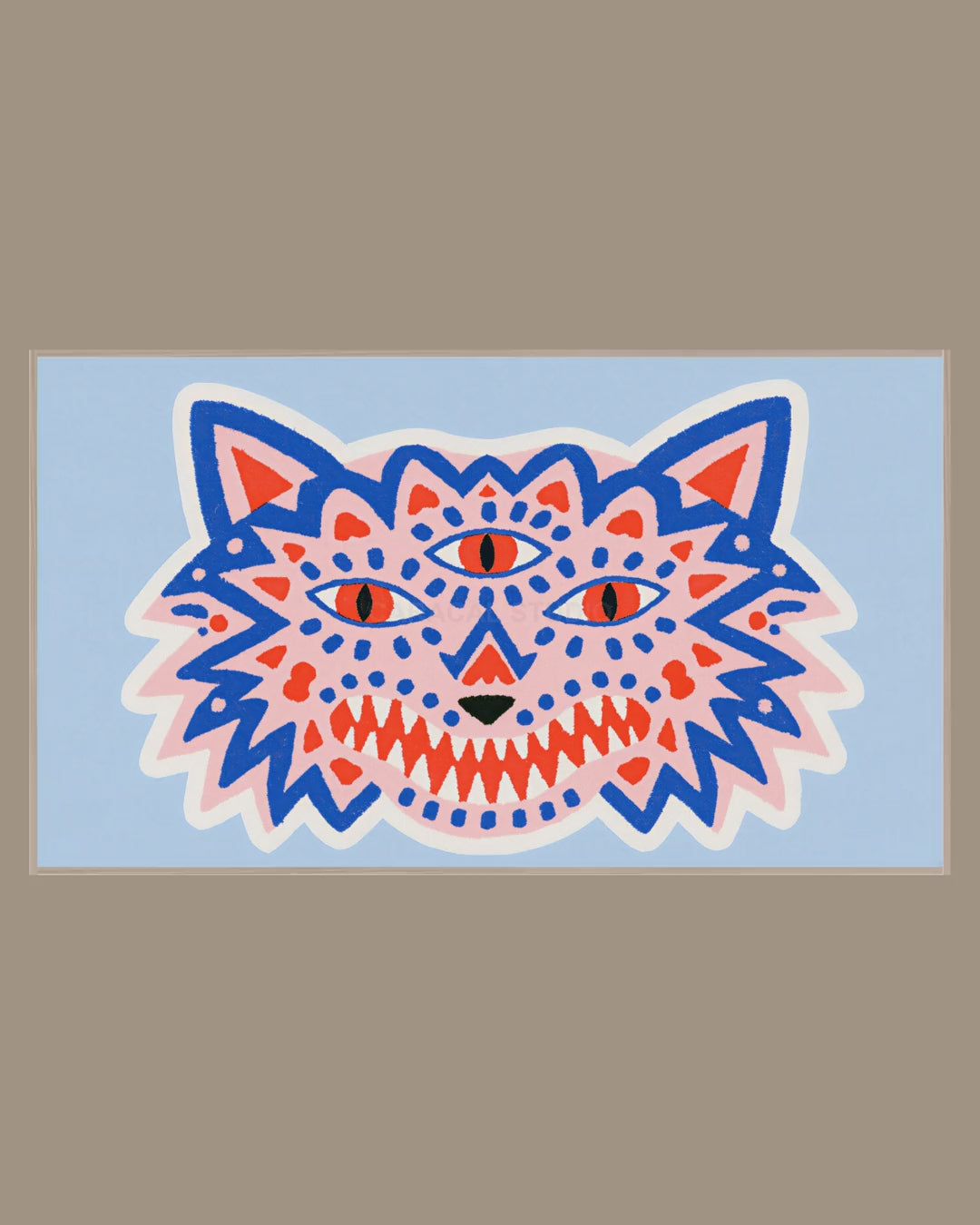 Video of the Three-Eyed Wolf Frame TV art in a room