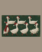 Video of the Glowing Goose Parade Frame TV art in a room