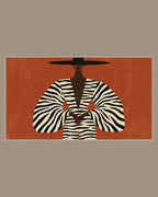 Video of the Zebra Coat Fashion Frame TV art in a room