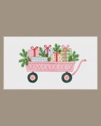 Video of the Pink Gift Wagon Frame TV art in a room