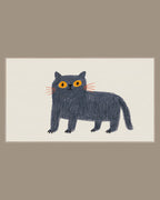 Video of the Round British Blue Cat Frame TV art in a room