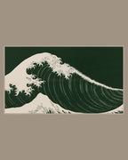 Video of the Midnight Curling Wave Frame TV art in a room