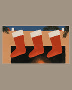 Video of the Three Mantel Stockings Frame TV art in a room