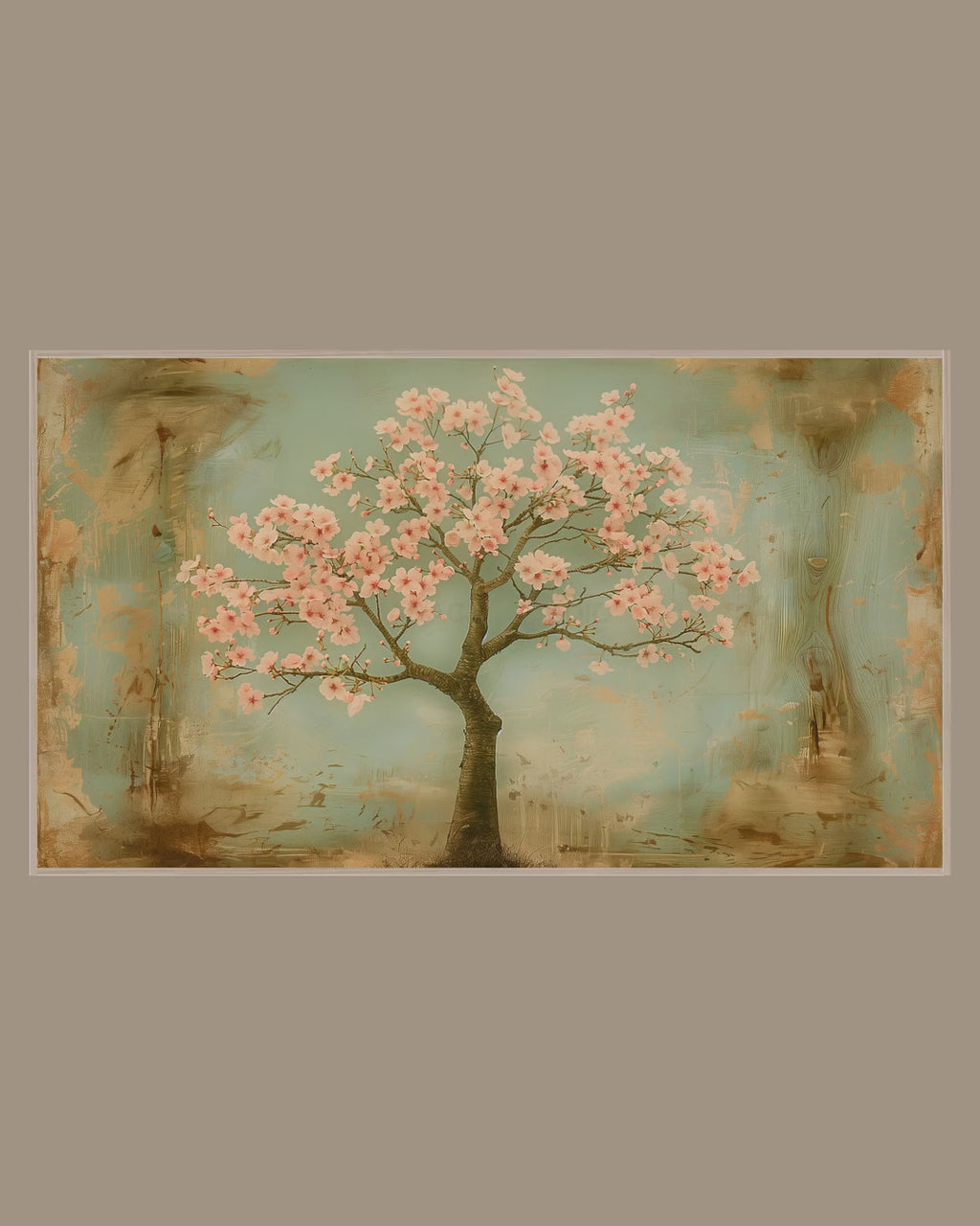 Video of the Cherry Blossom Tree Frame TV art in a room