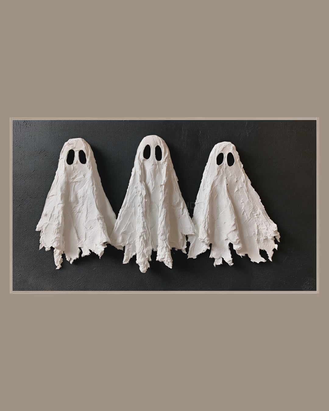 Video of the Three Textured Ghosts Frame TV art in a room