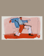 Video of the Dancing Man Lines Frame TV art in a room