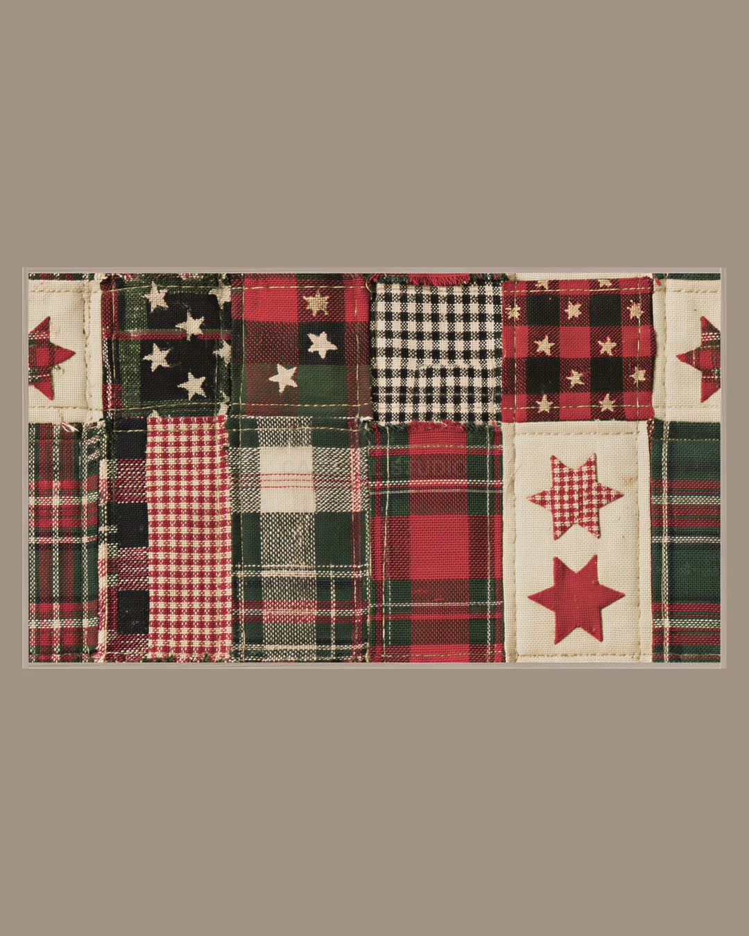 Video of the Plaid Patchwork Quilt Frame TV art in a room
