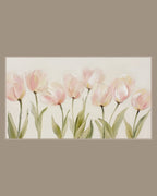 Video of the Blush Tulip Row Frame TV art in a room