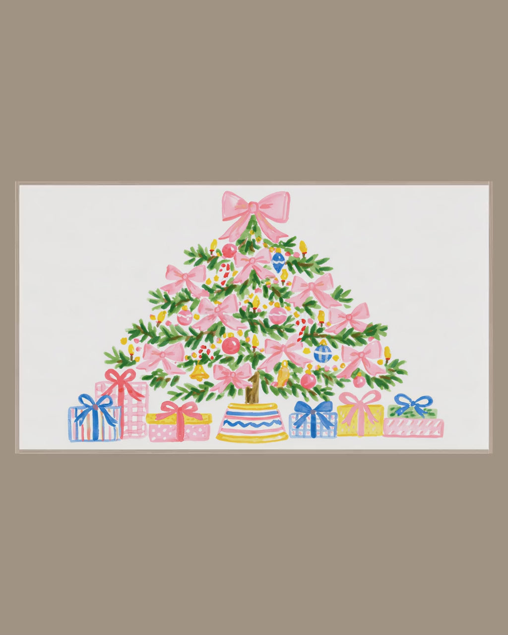 Video of the Pink Bow Tree Frame TV art in a room