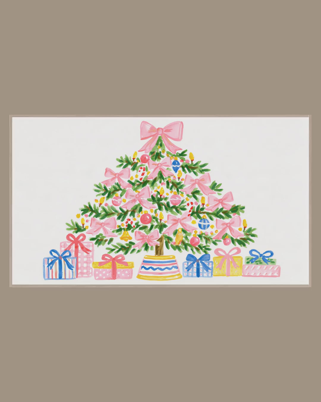 Video of the Pink Bow Tree Frame TV art in a room