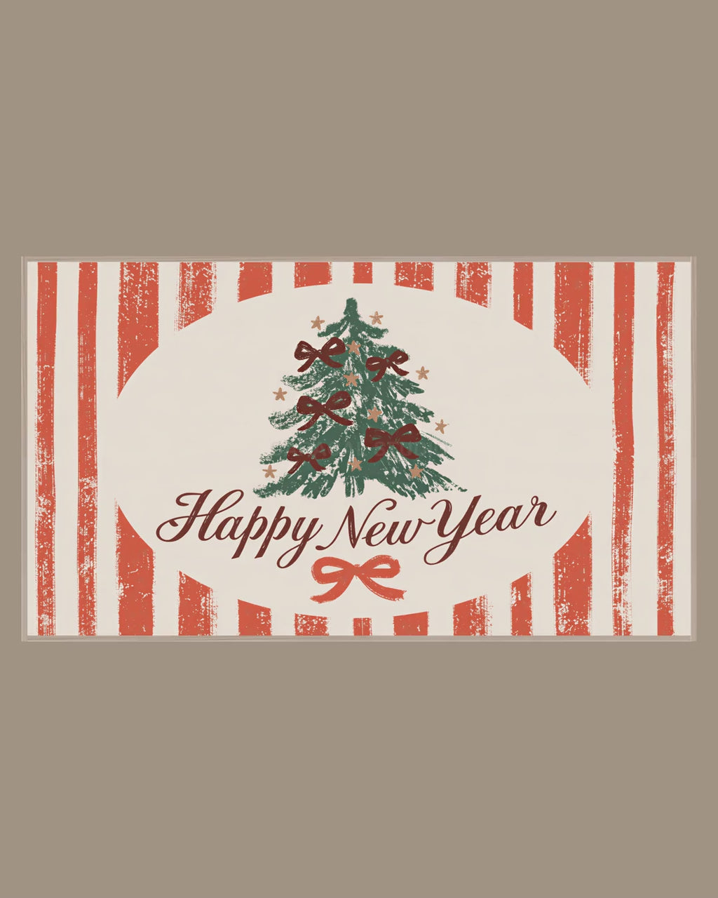 Video of the Happy New Year Oval Frame TV art in a room