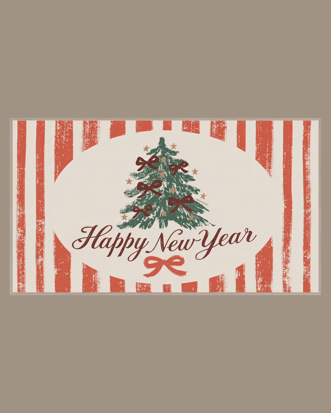 Video of the Happy New Year Oval Frame TV art in a room