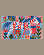 Video of the Folk Horse and Tulips Frame TV art in a room