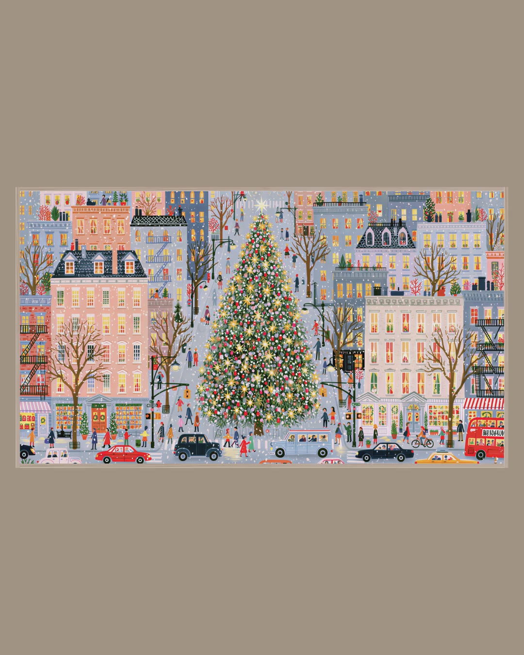 Video of the Giant Tree City Street Frame TV art in a room