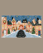 Video of the Gingerbread Village Night Frame TV art in a room