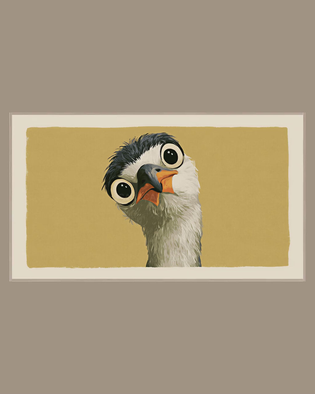 Video of the Big Eyed Night Heron Frame TV art in a room