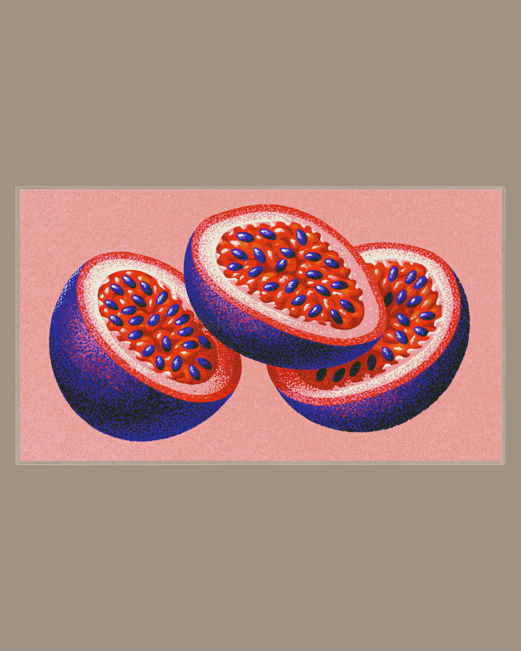 Video of the Passion Fruit Halves Frame TV art in a room