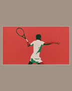 Video of the Tennis Swing Silhouette Frame TV art in a room