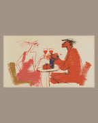 Video of the Coral Wine Toast Frame TV art in a room