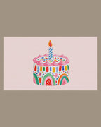 Video of the Rainbow Birthday Cake Frame TV art in a room
