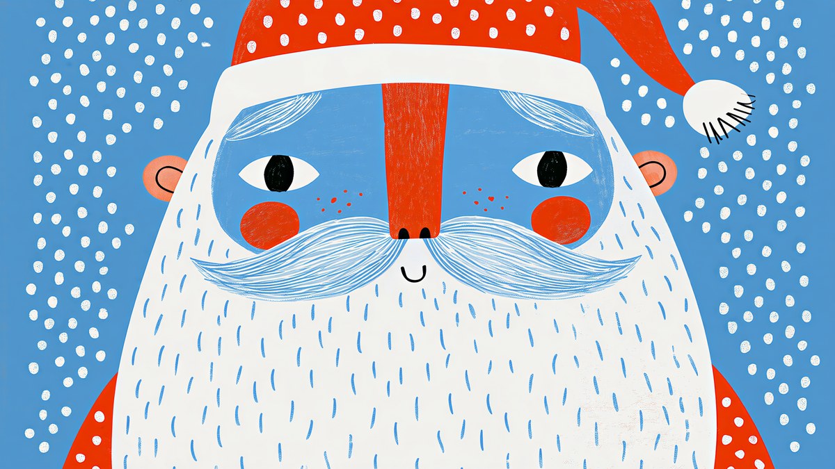 Polka Dot Santa artwork