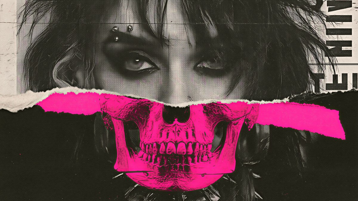 Pink Skull Punk Portrait artwork