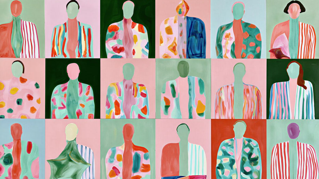 Faceless Portrait Grid artwork