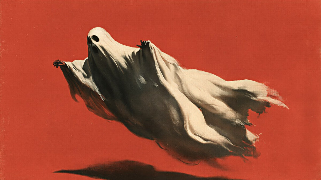 Flying Ghost on Red artwork