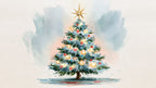 Watercolor Tree and Star artwork
