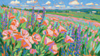 Poppy Lupine Field artwork