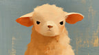 Grumpy Peach Lamb artwork