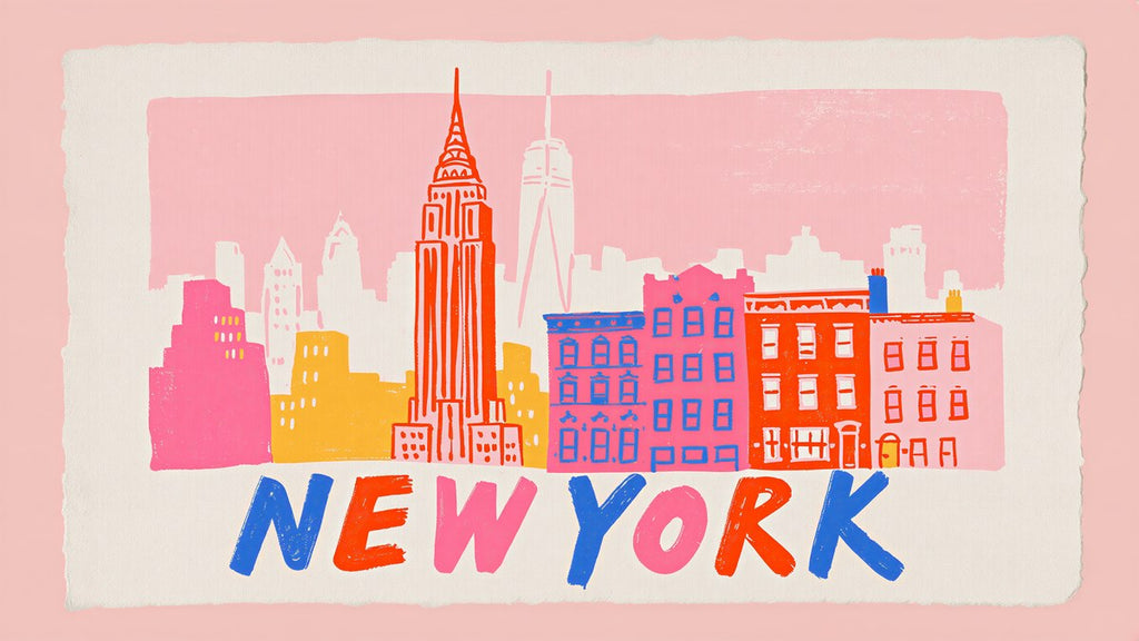 New York Skyline Letters artwork