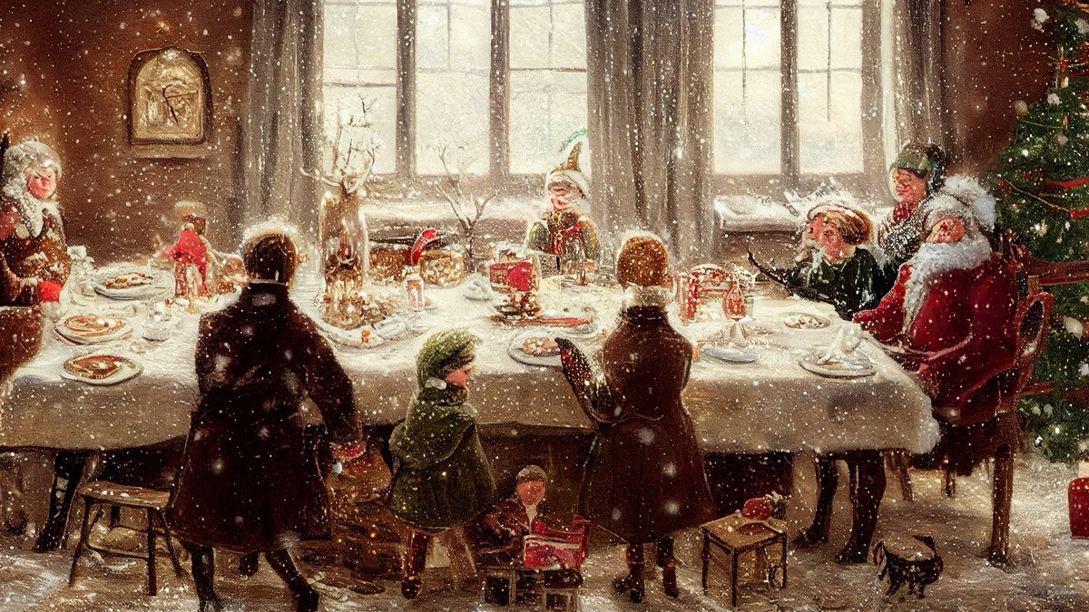 Santa at the Table artwork