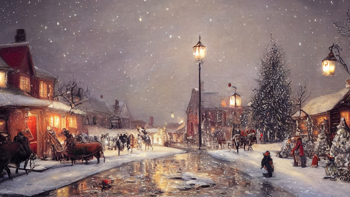 Lamplit Sleigh Street artwork