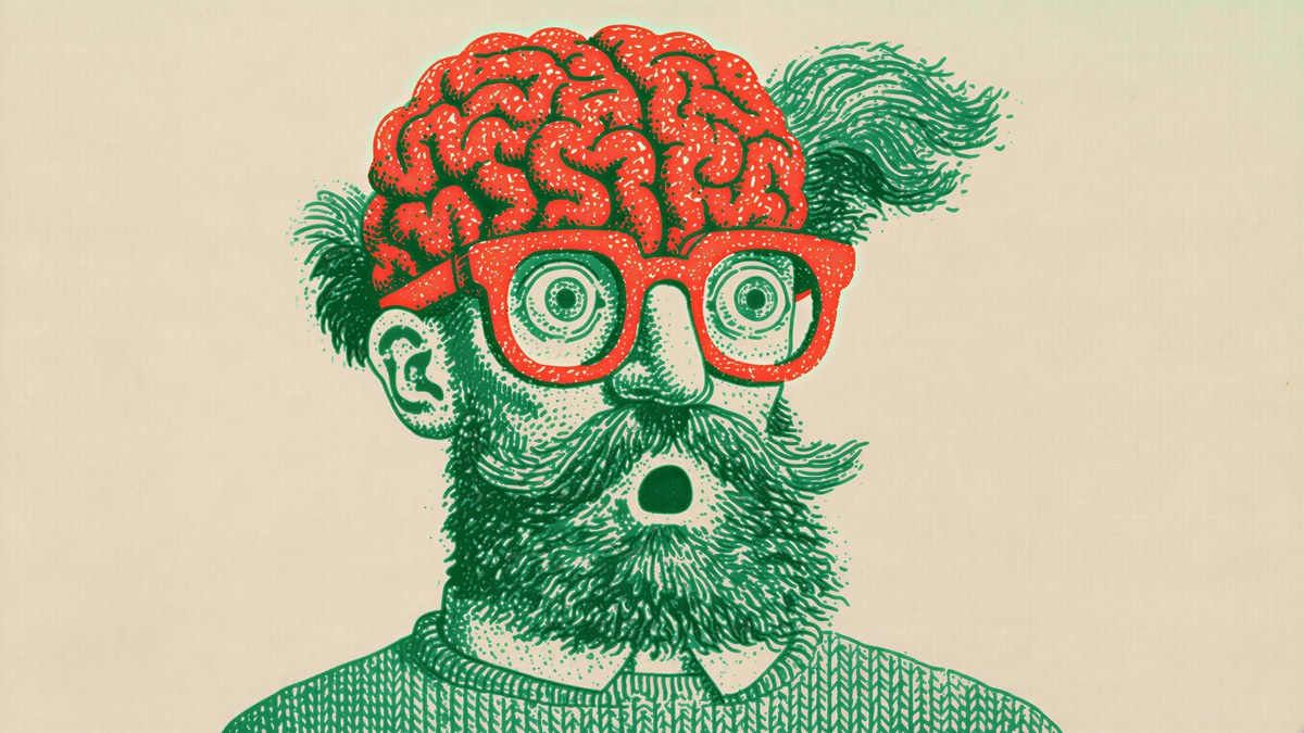 Big Brain Bearded Thinker artwork
