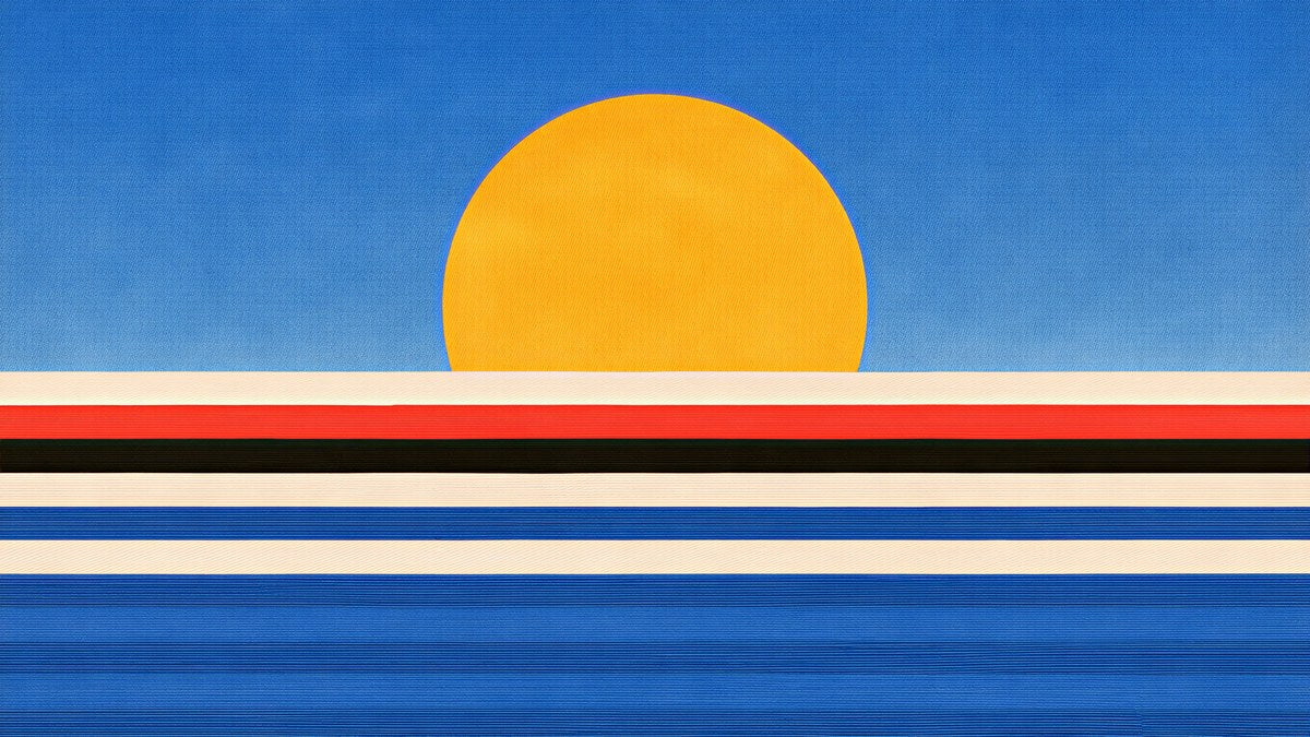 Striped Sea Sunset artwork