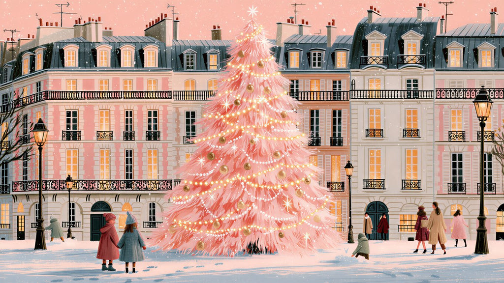 Paris Pink Tree Glow artwork