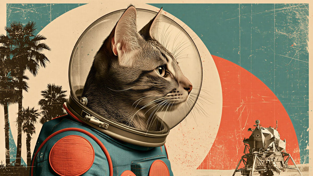 Astronaut Tabby Cat artwork