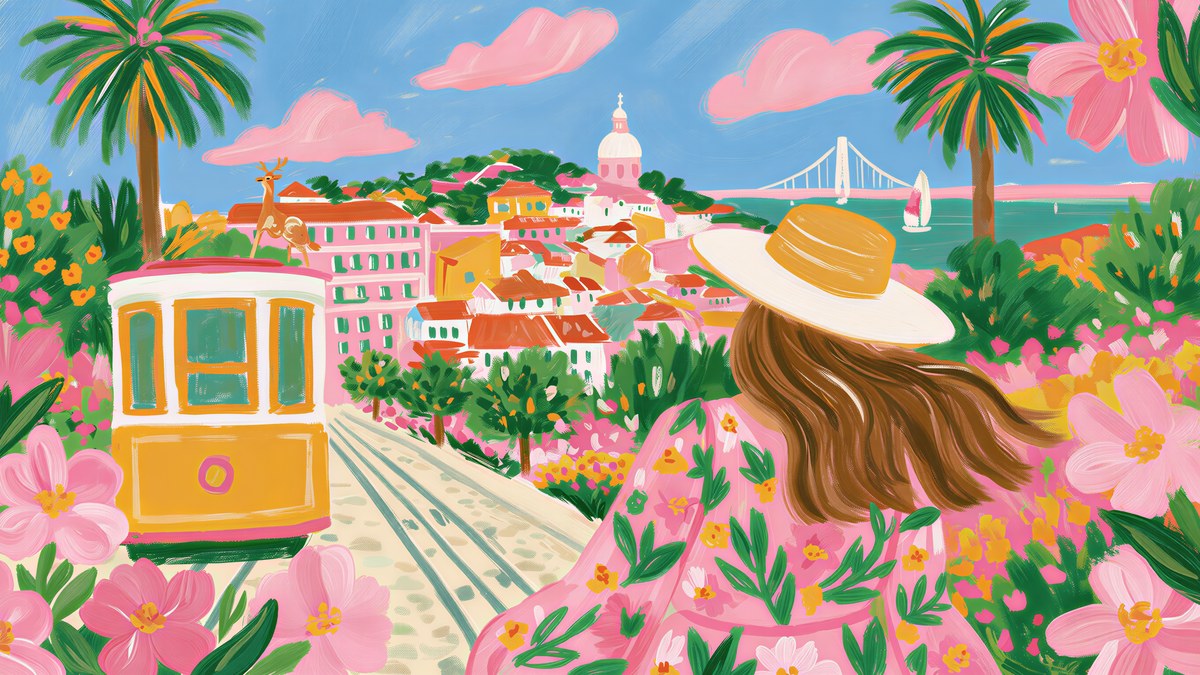 Lisbon Tram Lookout artwork