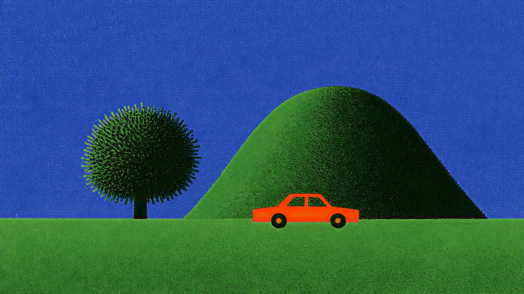 Red Car Green Hill artwork
