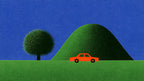 Red Car Green Hill artwork